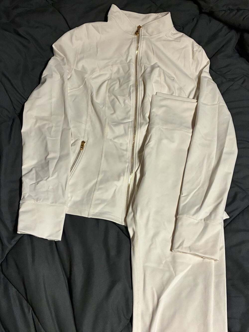 Uncia Active Track Jacket and Legging off White